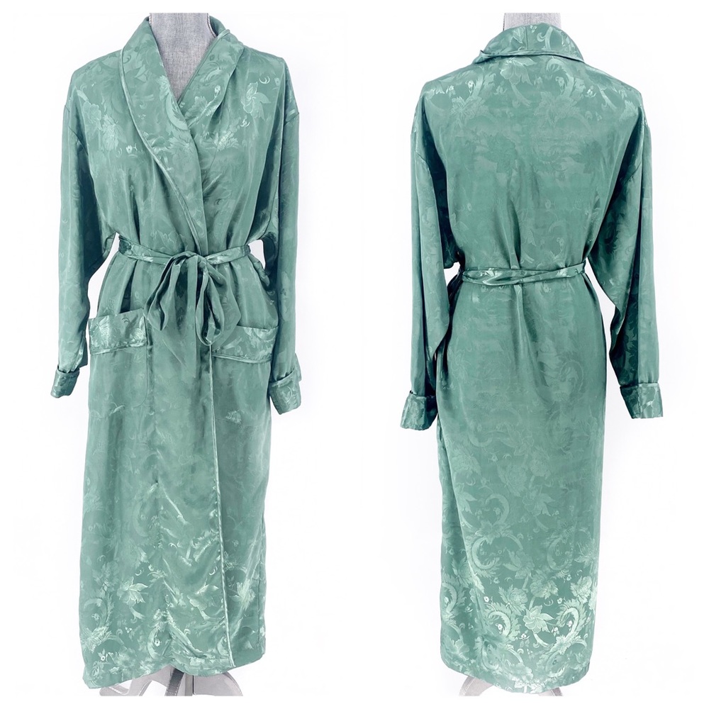 Victoria’s Secret Vintage Green Tie Robe 90’s SM